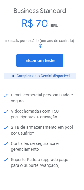 Google Workspace como parte da infraestrutura de TI - Ferramentas de colaboração e e-mail